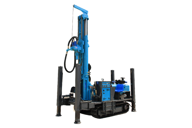 Crawler water well drilling rig